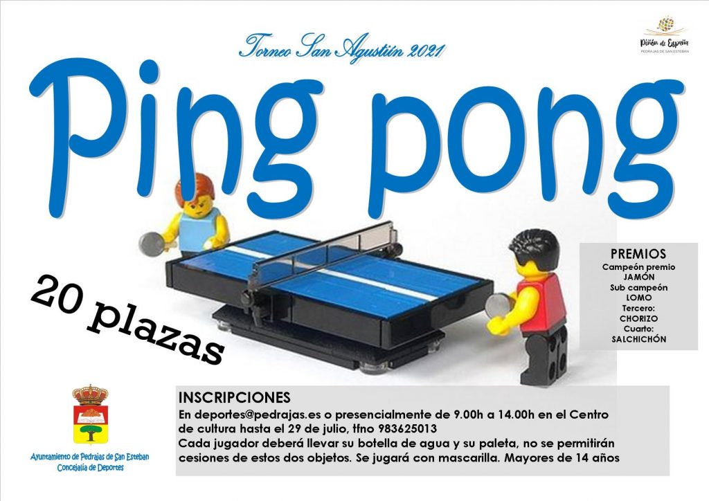 PING PONG – TORNEO SAN AGUSTÍN 2021