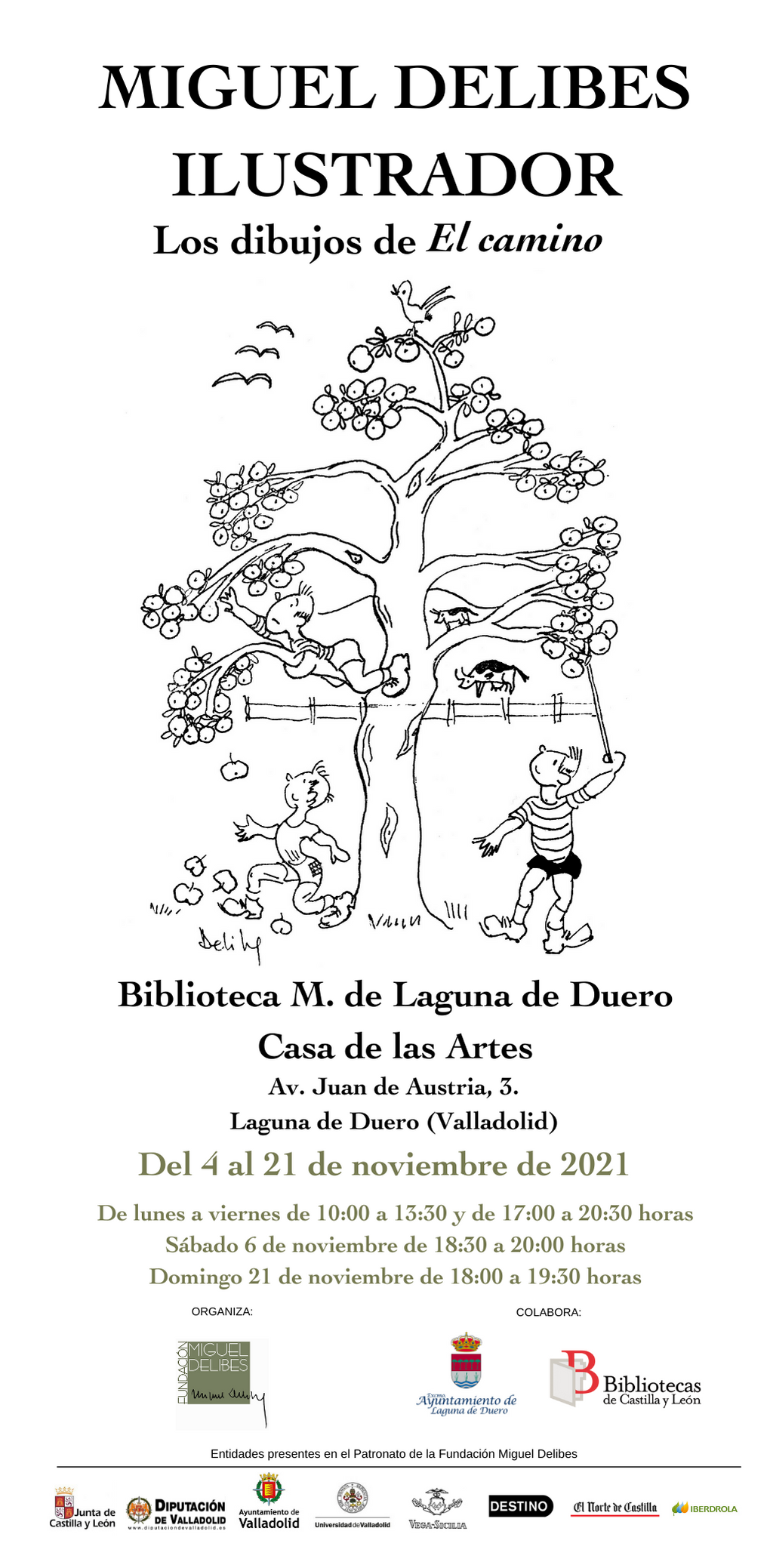 Inauguración de la exposición Miguel Delibes Ilustrador "los dibujos de"El Camino"