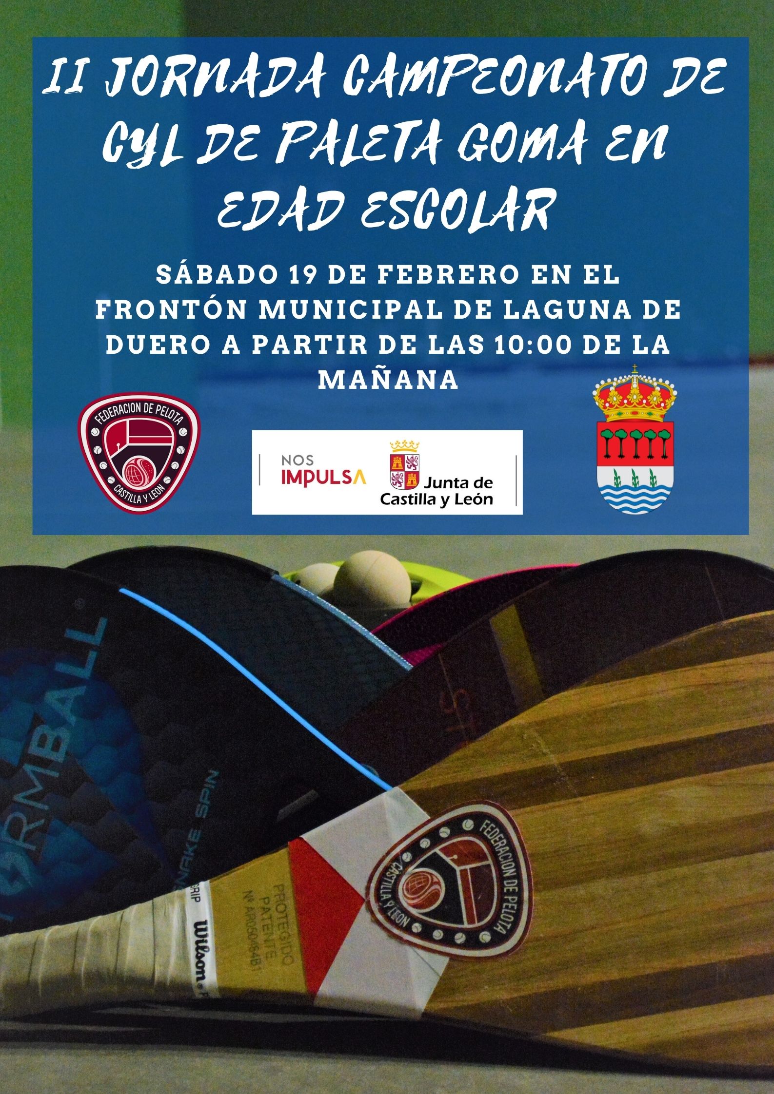Laguna de Duero acoge la II Jornada Campeonato de CyL de Paleta Goma en Edad Escolar
