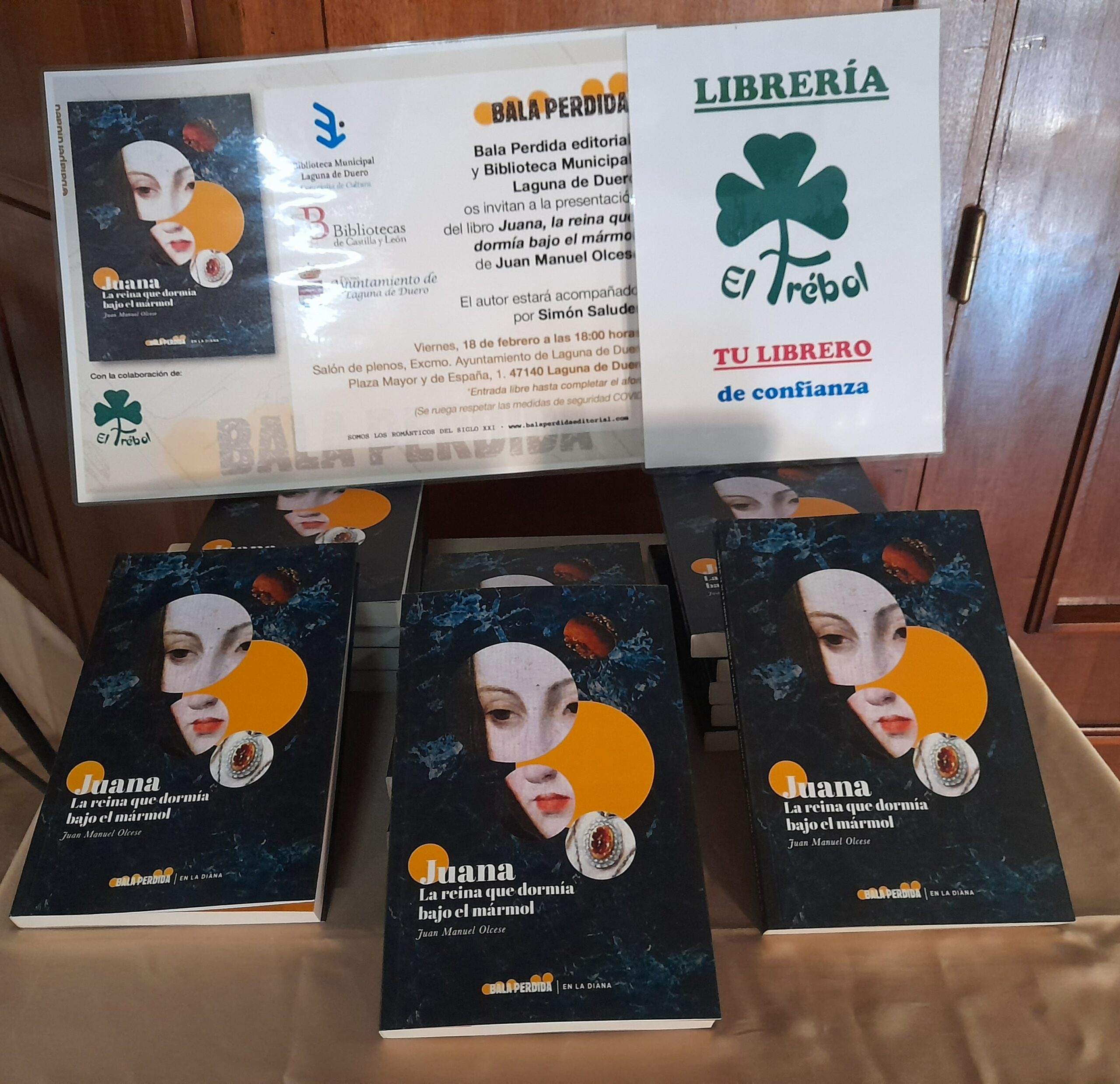 Laguna de Duero acoge la presentación del libro "Juana la Reina que dormía bajo el mármol" del autor Juan Manuel Olcese