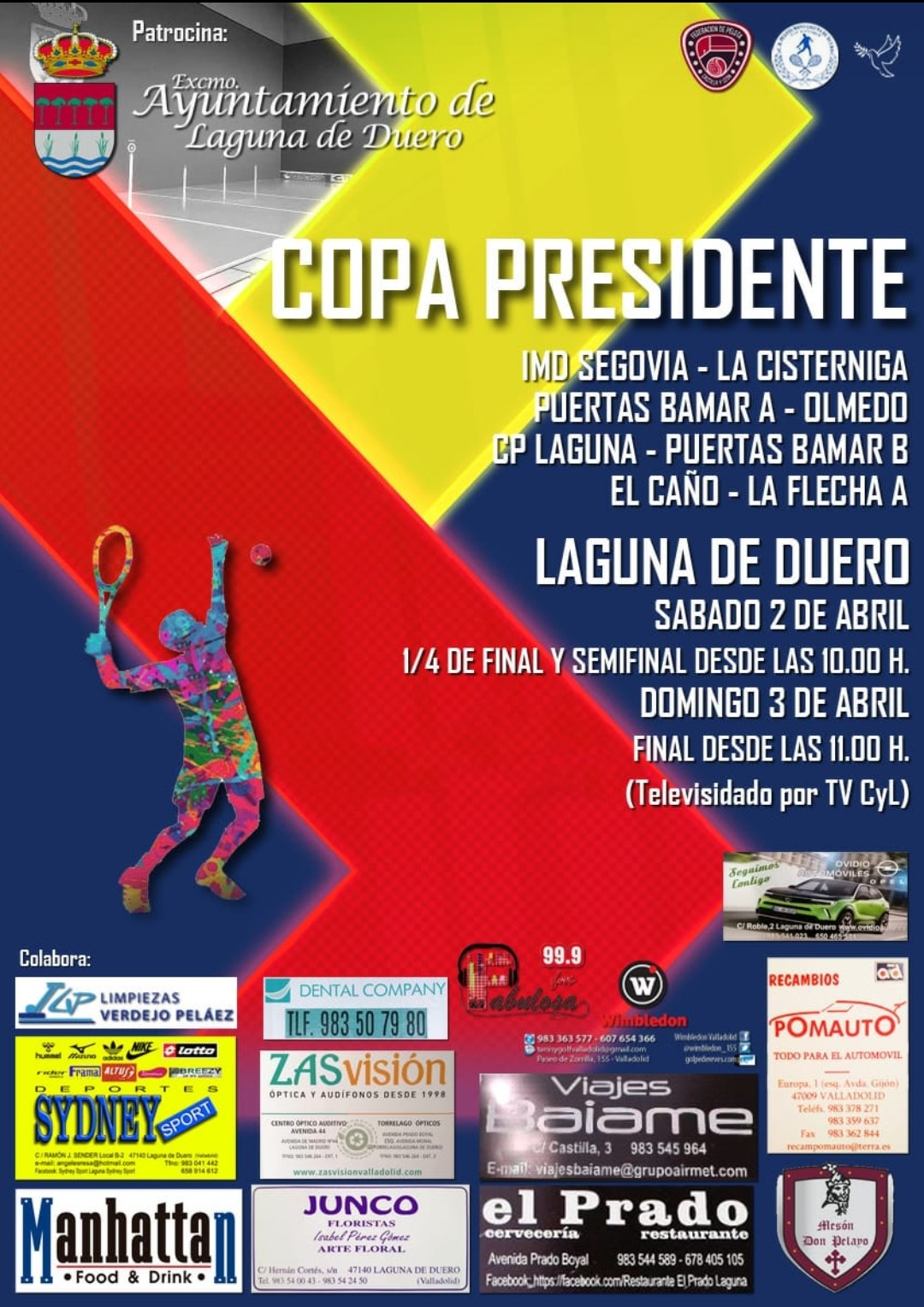 Laguna de Duero acoge la Copa Presidente de Frontenis