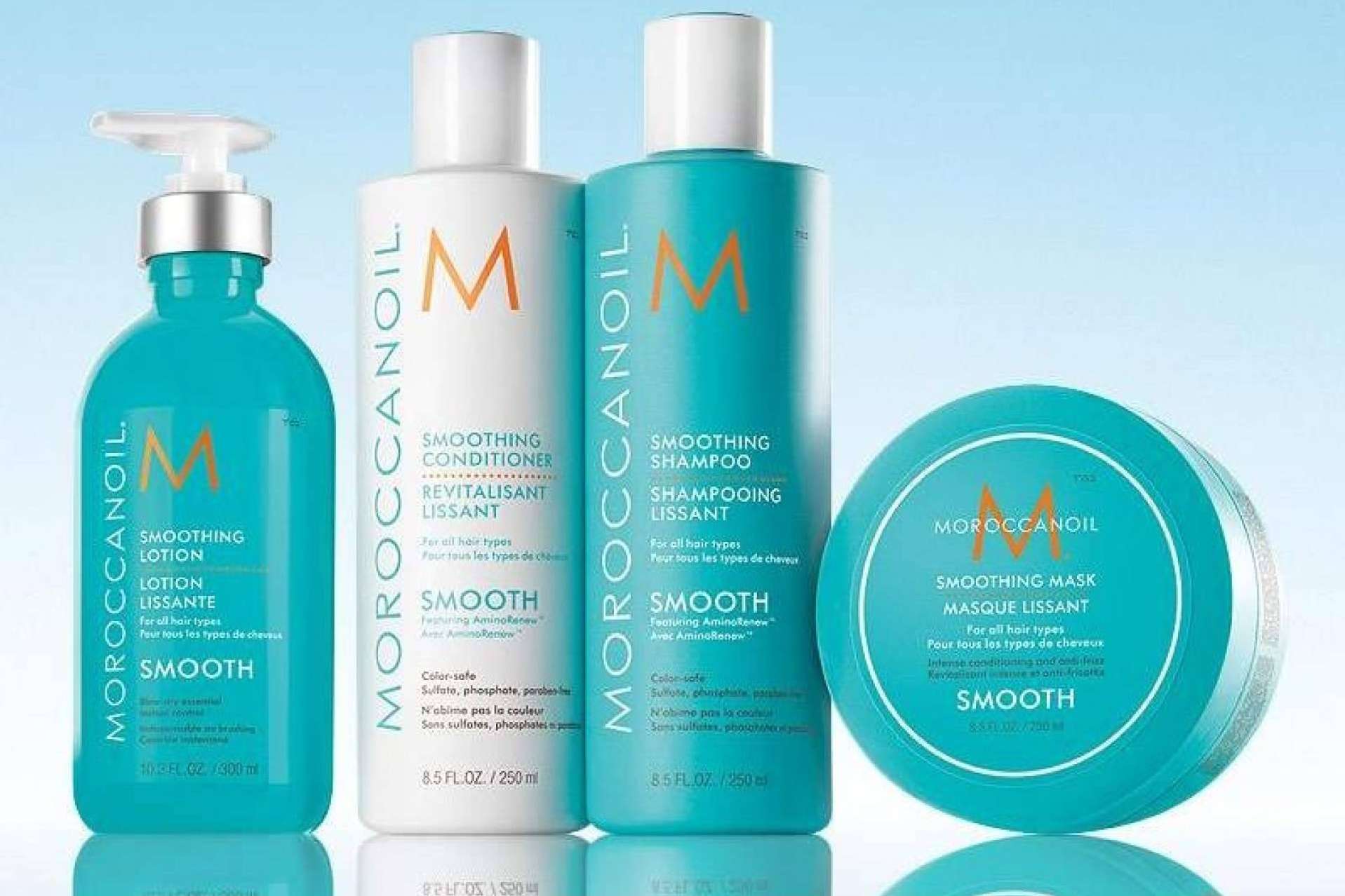 Controlar el encrespado de forma fácil a través de la línea Moroccanoil Smooth de Llarcó