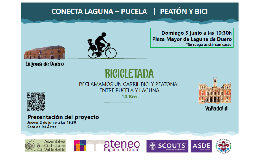 CONECTA LAGUNA PUCELA￼￼ PEATÓN Y BICI￼￼￼