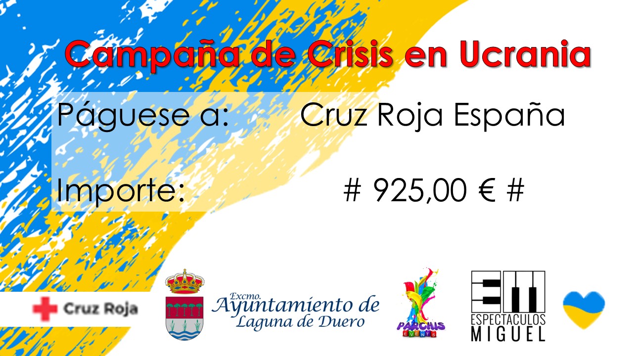 El Ayuntamiento de Laguna de Duero entrega 925,00€ recaudados en la celebración de la "Color Run"