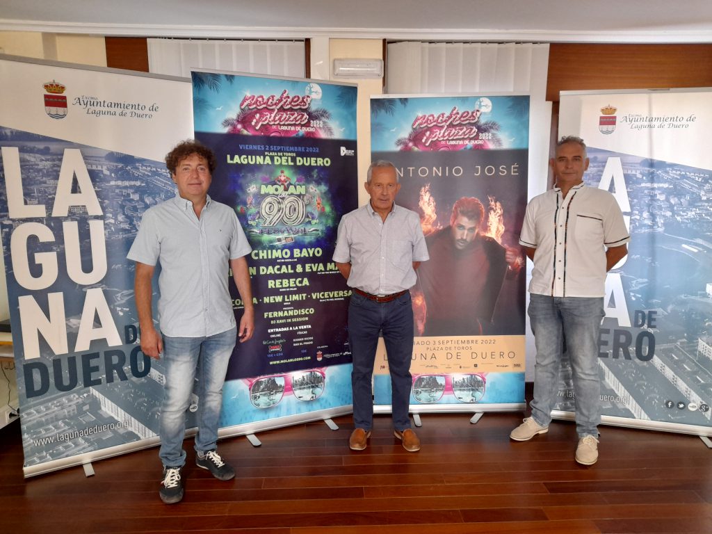 Laguna de Duero presenta "Noches en la Plaza" con las actuaciones de Antonio José y Molan los 90.