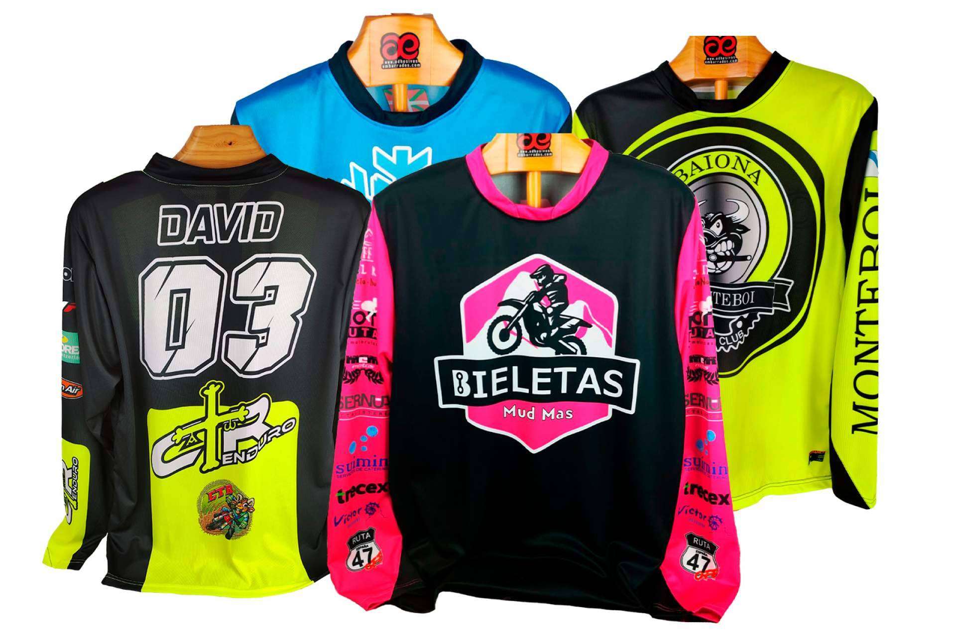 Camisetas personalizadas de motocross, de la mano de ADHESIVOSEMBARRADOS