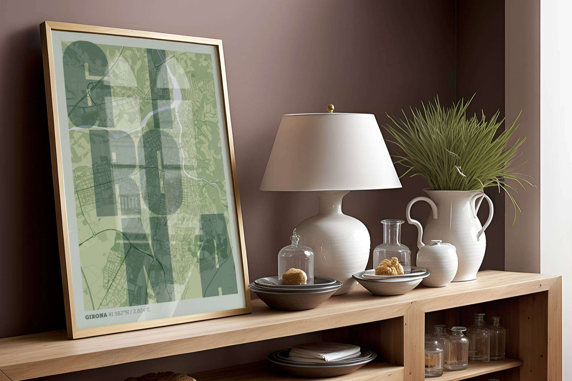 Cartografía urbana y tipografía creativa; una combinación única para decorar paredes con estilo