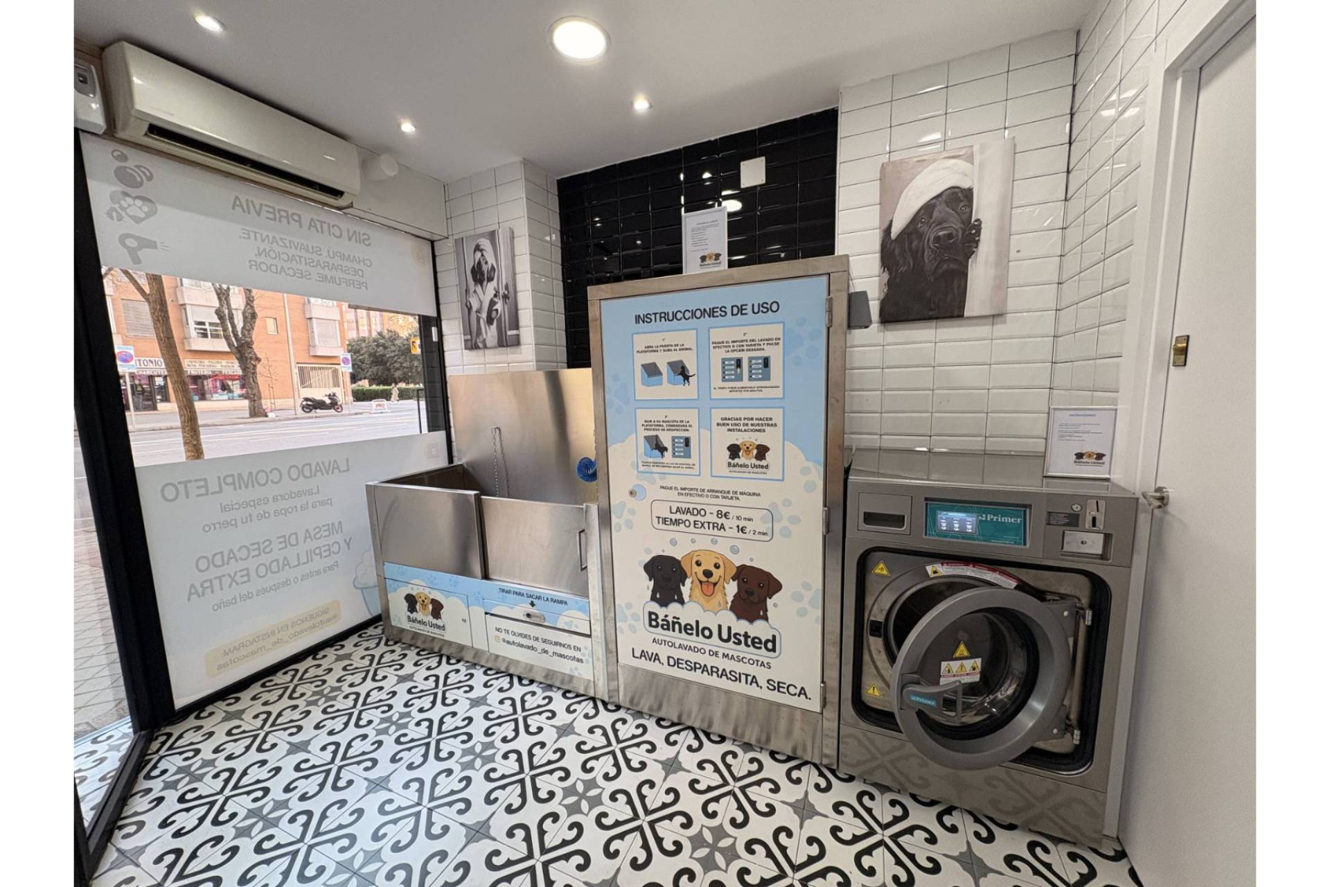 Llega a Madrid el autolavado de mascotas disponible los 365 días del año para facilitar el cuidado animal